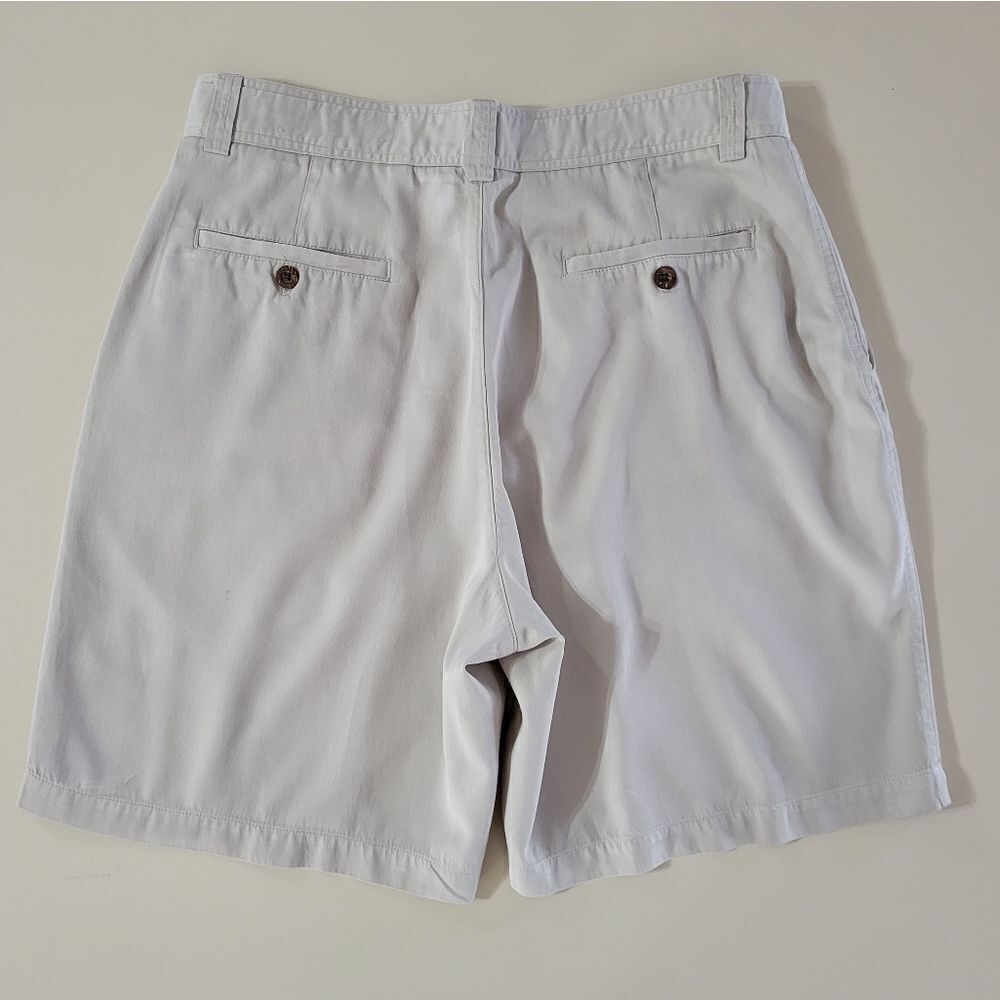 Tommy Bahama Men's Silk Cotton Light Tan Island Shores Shorts - Picture 10 of 11